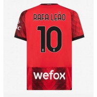 Fotbalové Dres AC Milan Rafael Leao #10 Domácí 2023-24 Krátký Rukáv